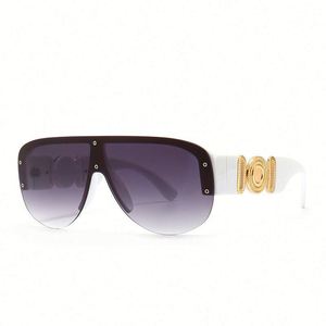 Nouveauté 2021, lunettes de soleil vintage pour hommes et femmes, monture large, verres UV400, lunettes de soleil surdimensionnées en une seule pièce - Product Image 4