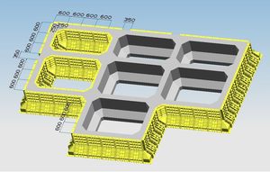 Reusable Recyclable ABS <b>Plastic</b> Formwork Strip Foundation Lightweight Modular Ground Beam Shuttering High Strength 100+ - Product Image 6