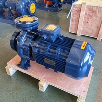 Pompe centrifuge horizontale industrielle à aspiration axiale PST, monobloc haute pression en acier inoxydable pour eaux usées