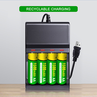 Piles AA rechargeables JINTION NiMh AA 1500mAh 1.2V, haute capacité, faible autodécharge, préchargées