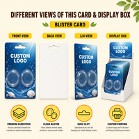 Carte de présentation personnalisée imprimée sur mesure pour pilules avec emballage blister 1, 3, 5 ou 6 unités, carte en PET ou en papier pour capsules