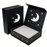 Vente chaude, boîte à bijoux magnétique en carton rigide de luxe de haute qualité, OEM ODM, logo personnalisé, avec insert en mousse