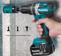 Perceuse à percussion sans fil Makit DHP484 18V LXT Brushless 13 mm, 2 vitesses, pour le perçage du bois, du métal et du béton