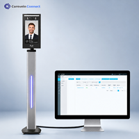 Sistema de Control de Acceso Todo en Uno Personalizable con Reconocimiento Facial y Huella Dactilar Biométrica, Pantalla Táctil de 7 Pulgadas, Control de Asistencia con Tarjeta RFID