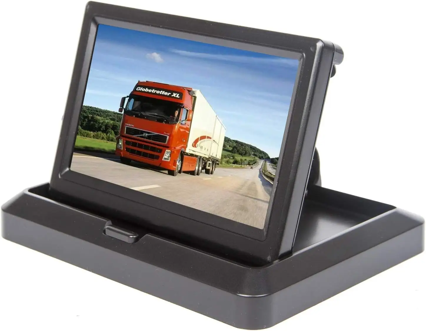 5 Polegada LCD Monitor Carro Caminhão Veículo Pequeno Mini Tela Digital Flip Down Dobrável Dobrável por HitCar