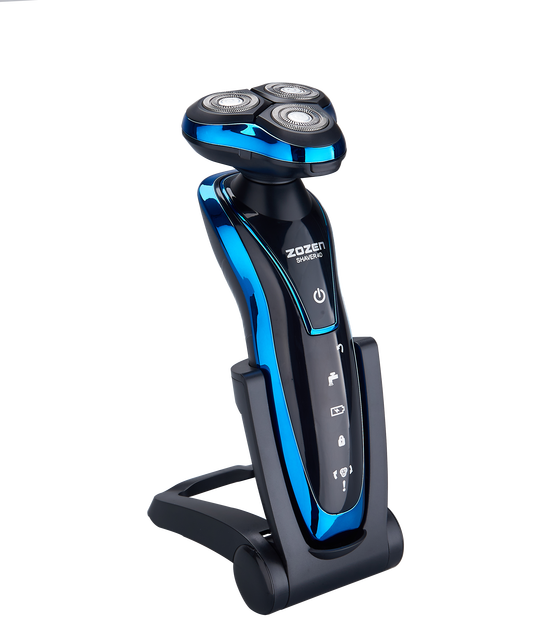 Factory Wholesale Rechargeable IPX7 Waterproof Portable Shaving Machine 3-Head Rotary Electric Shaver with Triple Blade Face Use