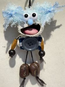 Muñeco de Peluche con Forma de Fruta Divertida, Adorable Accesorio de Bolso Hecho a Mano con Pelo de Hilo Ondulado para Niños y Adultos, Regalo Práctico - Product Image 3