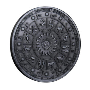 Moneta Commemorativa dello Zodiaco - Lega di Zinco Anticata da Collezione, Design con Ruota Astrologica delle 12 Costellazioni per Astrologia - Product Image 6