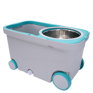 Household Extensible Handle Floor Cleaning <b>Mop</b> Bucket 360 Rotating Magic <b>Mop</b> Bucket Set with Wheel - Product Image 6