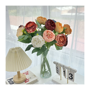 Rosa de Rafi de una sola cabeza, proveedor de China, venta al por mayor, precio competitivo, flores artificiales, Rosa multicapa única, 2017 - Product Image 3