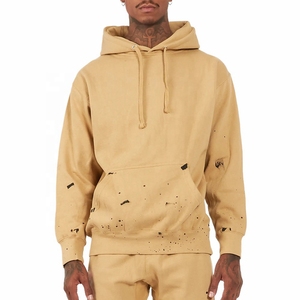 ชุดสเวตเตอร์และเสื้อฮู้ดสำหรับผู้ชายชุดสเวตเตอร์มีฮู้ดผ้าคอตตอนผ้าฟลีซไม่มีลายสำหรับใส่ได้ทั้งชายและหญิง - Product Image 2