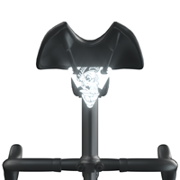 ENLEE Plaque triangulaire réfléchissante pour vélo, coussin d'avertissement lumineux pour la conduite nocturne, bouclier triangulaire réfléchissant pour vélo