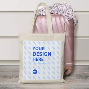 Bolso de lona bohemio personalizado superventas para mujer, plegable, reutilizable para compras, comestibles y playa, estilo de verano grande con logotipo - Product Image 6