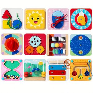 Autocollants magnétiques en bois pour enfants, jouets éducatifs pour la coordination œil-main du bébé, entraînement précoce, jouets éducatifs - Product Image 5