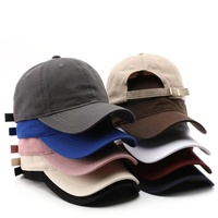 Gorra de Béisbol de 6 Paneles, 100% Algodón, Suave, Lisa, sin Estructura, Estilo Dad Hat, 50 Colores, Calidad de Marca, Precio de Fábrica, Venta al Por Mayor