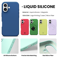 Coque de téléphone magnétique mate coque de téléphone portable magnétique en silicone coque de téléphone biodégradable transparente pour iphone 16 pro max