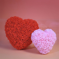 Vente en gros de cadeaux pour la Saint-Valentin, boîte cadeau en mousse PE, fleur en mousse, rose éternelle en mousse, rose en mousse pour la fête des mères