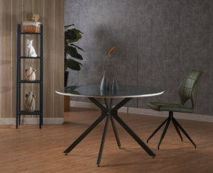 Patio Rotondo <span class=keywords><strong>Tavolo</strong></span> Da Pranzo Set Tavoli <span class=keywords><strong>E</strong></span> <span class=keywords><strong>Sedie</strong></span> Francese Camera in Stile Morden Bianco A Buon Mercato Designer di Legno - Product Image 2
