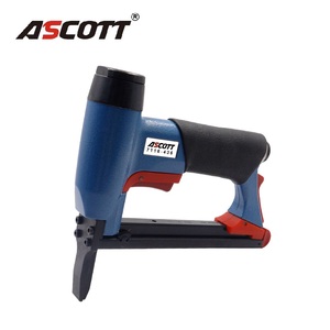 Pistolet agrafeur pneumatique industriel et bricolage 7116-436 pour le bois, agrafeuse à <span class=keywords><strong>air</strong></span> <span class=keywords><strong>comprimé</strong></span> à bec long 22GA pour rembourrage et finition de meubles - Product Image 1