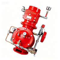 Aksesori Katup Alarm Aliran Tinggi Bahan Besi Cor Baja Tahan Karat 100mm untuk Sistem Sprinkler Kebakaran Peralatan Pemadam Kebakaran Prioritas