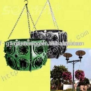 SOL Nueva Cesta Colgante Grande Decorativa con Forma de Bola de Flores, Fácil de Rellenar - Product Image 4