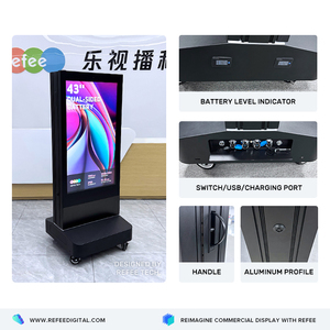 43 Inch IP65 Buiten Waterproof 1500nits Digitaal Reclame Scherm Staande Totem TV <span class=keywords><strong>LCD</strong></span> Monitor Dubbelzijdig <span class=keywords><strong>LCD</strong></span> Scherm - Product Image 4