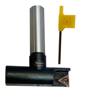 Assorts 3 Fly Cutter 3/4 Straight Shank Indexable Single Insert Face Milling Cutter For Cnc <b>Machining</b> Center - Product Image 1
