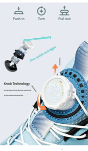 <span class=keywords><strong>รองเท้า</strong></span>วิ่งผู้ชายสำหรับฤดูร้อน รุ่นใหม่ปี 2026 ปุ่มหมุน ระบายอากาศได้ดี ผ้าตาข่ายด้านบน ลายเรียบ พื้นหนาแบบป๊อปคอร์น - Product Image 5