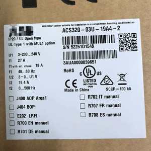 <span class=keywords><strong>Inverter</strong></span> ACS320-03U-19A4-2 Nuovo Originale in Stock - Product Image 6