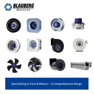 Ventilateur centrifuge à courbure arrière Blauberg <span class=keywords><strong>280</strong></span> mm 230 V 225 W IP55 étanche <span class=keywords><strong>EC</strong></span> avec pales en plastique - Product Image 4