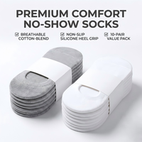 Chaussettes habillées unies pour hommes en coton/fibre de bambou avec logo intégré, absorbantes, noires, pour l'été, personnalisation acceptée