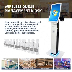 Bank,hospital,hall Queuing System Kiosk, <b>Scanner</b> Ticket <b>Printer</b> Machine <b>With</b> Curved Touch Display, Queue Management System - Product Image 5