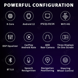 Phổ 9-inch Android đài phát thanh xe Carplay GPS navigation 6 + 128GB lưu trữ 2DIN IPS Bảng điều khiển gắn kết 6 + 128GB lưu trữ xe hơi Stereo - Product Image 6