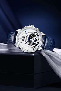 Wholesale Price Luxury Multifunctional Men <b>Watch</b> Quartz Movement Genuine Leather Strap Classic Design - Product Image 4