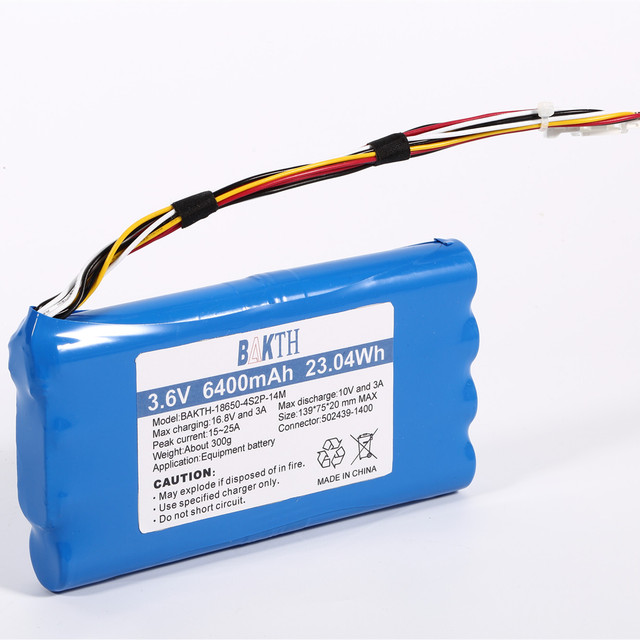 Rechargeable Lithium Ion 18650 4s2p Pack 14.68V 6.4Ah E-Bike Cylindrical Battery