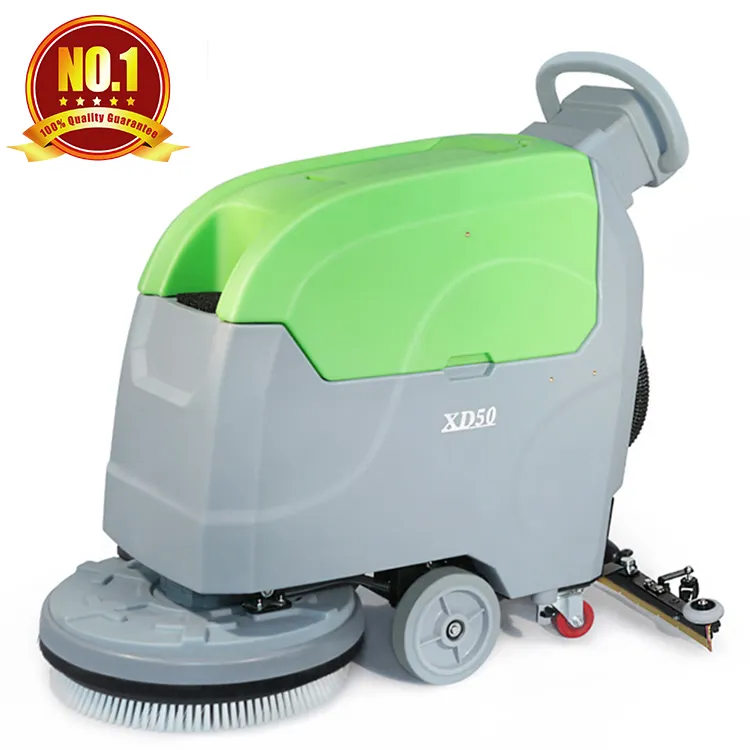 Zemin temizleme makinesi Haotian XD50 pil kompakt küçük zemin yıkayıcı/mutfak zemin temizleme makinesi
