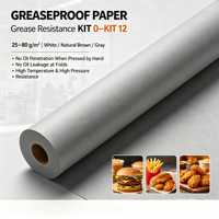 Fabricant de papier résistant à la graisse imprimé sur mesure, papier d'emballage pour hamburger et sandwich