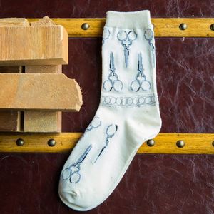 Calcetines con diseño de tijeras para hombre - Product Image 4