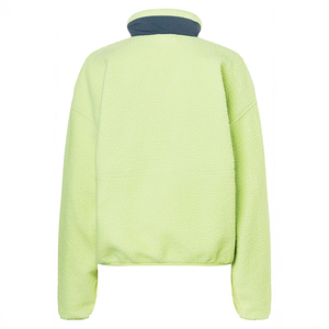 CONMR Men's <strong>Jacket</strong> for Men <strong>Lime</strong> <strong>Green</strong> Lightweight Hiking <strong>Jacket</strong> Fleece Half-Zip Stand-Collar <strong>Jacket</strong> for Outdoor Mountain - Product Image 2