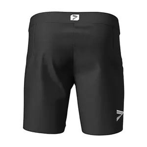 Academia premium spandexfight tecido mens sublimação preto luta curto logotipo personalizado grappling bjj mma shorts