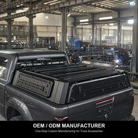 Hardtop robuste noir pour camion avec fenêtres à persiennes, portes à ailes de mouette, plateforme de toit pour Triton L200 4x4 OEM