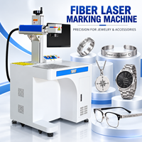 Mesin Penanda Laser Serat CNC Desktop untuk Perhiasan Cincin Gelang Jam Liontin Bingkai Kacamata Pengukir Logam Presisi