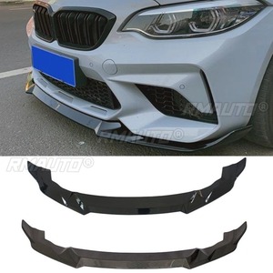 Diffuseur de pare-chocs avant noir brillant pour BMW M2 F87 2016-2020, accessoire de modification automobile - Product Image 1
