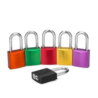 QVAND 38mm en aluminium et acier inoxydable manille Oem rouge cadenas de sécurité avec clé principale