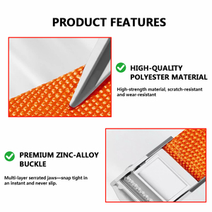 맞춤형 크기 1 인치 25mm 250kgs화물 제어 래칫 스트랩 캠 버클 타이 캠 잠금 버클 스트랩 - Product Image 3