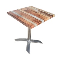 Table de banquet multifonctionnelle d'extérieur, mobilier de restaurant, table de salle à manger, bois massif, design moderne, antique, Werzalit, maison