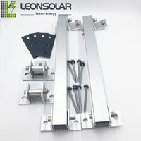 Support de montage photovoltaïque réglable en alliage d'aluminium avec pieds avant et arrière, modèle LS-AJ-FL, fabricant
