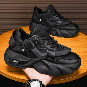 Chaussures d'été unies grande taille pour hommes, style transfrontalier, tendance <span class=keywords><strong>TikTok</strong></span>, nouvelles chaussures de papa, sportives, polyvalentes et très prisées - Product Image 2