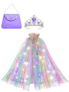 Baguettes de fée sirène pour enfants, accessoires en polyester à paillettes pour filles de 2 à 4 ans, accessoires de fête, bâtons magiques - Product Image 6