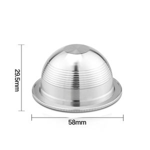 แคปซูลกาแฟแบบใช้ซ้ำได้ เป็นมิตรกับสิ่งแวดล้อม ผลิตจาก SUS 304 สำหรับเครื่อง <span class=keywords><strong>Nespresso</strong></span> รุ่น Vertuoline ใช้ได้กับ GCA1, ENV135 - Product Image 3